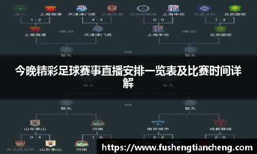 今晚精彩足球赛事直播安排一览表及比赛时间详解